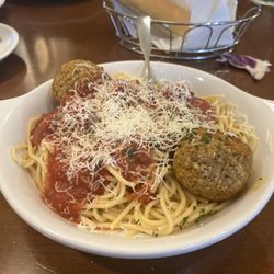 Spaghetti and meatballs