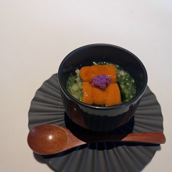 Addison - Chawanmushi, Uni, Broccoli, Bok-Choy, purple Daikon - New American Near Me - San Diego, California