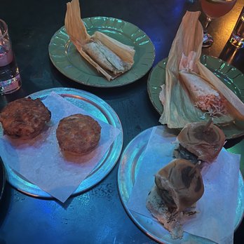 Jammyland - Traditional Mac pie, Pepper Pot Sliders, red and green tamales - Cocktail Bars Near Me - Las Vegas, Nevada Jammyland - Traditional Mac pie, Pepper Pot Sliders, red and green tamales - Cocktail Bars Near Me - Las Vegas, Nevada