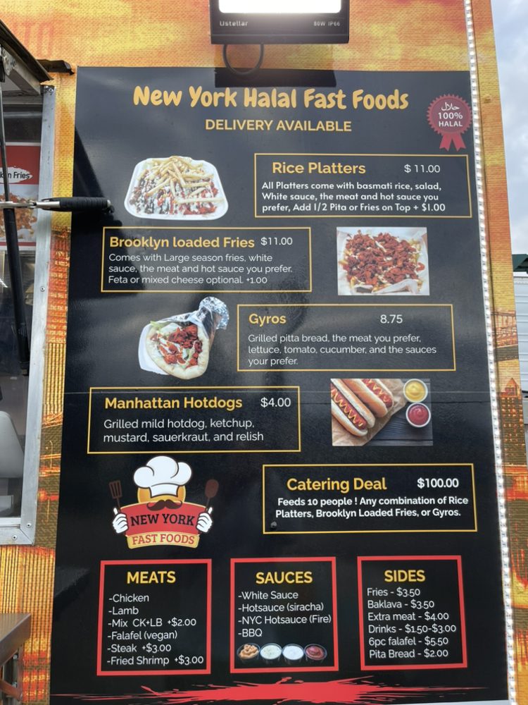 NEW YORK HALAL FAST FOODS 1402 Richards Blvd, Sacramento, California