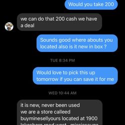 Buy Mine Sell Yours - Here you will see our conversation stating it's new in box, and me sending all the pictures minutes after purchase