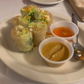 Rama Thai - Fresh Spring Rolls with delicious sauces yum - Thai Near Me - Springfield, Missouri