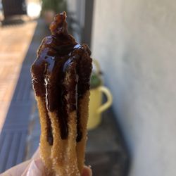 Vallejo Farmers' Market - Churro with chocolate sauce
