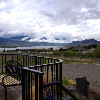 Moon Curser Vineyards - The front patio has a wonderful view of the lake. - Wineries Near Me - Osoyoos, British Columbia Moon Curser Vineyards - The front patio has a wonderful view of the lake. - Wineries Near Me - Osoyoos, British Columbia