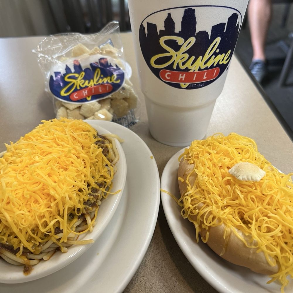 Hot dog and chili.