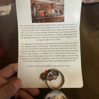 Lacey Rose Saloon - Some important history - Salad Near Me - Silverton, Colorado Lacey Rose Saloon - Some important history - Salad Near Me - Silverton, Colorado