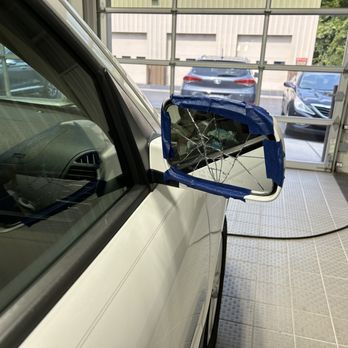 Cool Wave Washplex - View of damaged mirror. - Car Wash Near Me - Newport News, Virginia Cool Wave Washplex - View of damaged mirror. - Car Wash Near Me - Newport News, Virginia