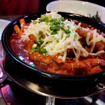 Hanshin Pocha - It was OK at first. Make sure to turn the fire under off immediately as it will burn the entire dish fast - Korean Near Me - Irvine, California Hanshin Pocha - It was OK at first. Make sure to turn the fire under off immediately as it will burn the entire dish fast - Korean Near Me - Irvine, California