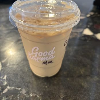 Good Karma Coffee - Candied yams & caramel latte - Coffee & Tea Near Me - Kansas City, Missouri Good Karma Coffee - Candied yams & caramel latte - Coffee & Tea Near Me - Kansas City, Missouri