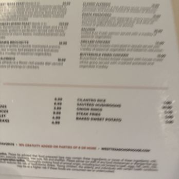 West Texas Chophouse - Menu - Steakhouses Near Me - El Paso, Texas West Texas Chophouse - Menu - Steakhouses Near Me - El Paso, Texas