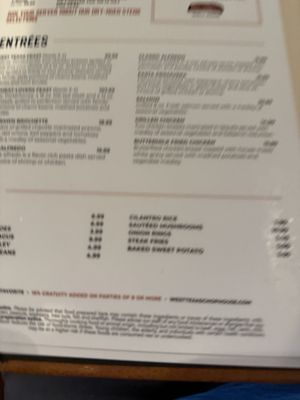 Menu photo 3 West Texas Chophouse El Paso, TX Menu photo 3 West Texas Chophouse El Paso, TX