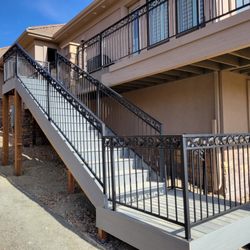 Colorado Elite Outdoor Contractors - Custom fabricated handrail