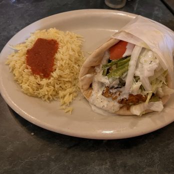 Aladdin Cafe - Sovlaki Chicken Sandwich - Greek Near Me - Lawrence, Kansas