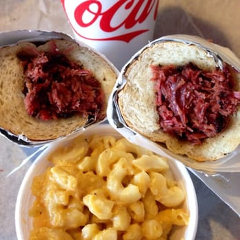 Rebel BBQ - Pastrami sandwich with side of mac & cheese $8.95. Worth it! - Barbeque Near Me - Blythe, California Rebel BBQ - Pastrami sandwich with side of mac & cheese $8.95. Worth it! - Barbeque Near Me - Blythe, California