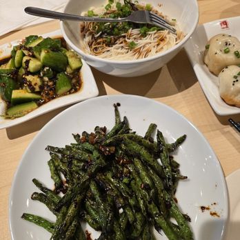 Shanghai Taste - Dry fried green beans, cucumber salad, scallion oil noodles - Shanghainese Near Me - Plano, Texas Shanghai Taste - Dry fried green beans, cucumber salad, scallion oil noodles - Shanghainese Near Me - Plano, Texas