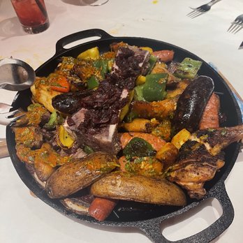 Carnivale Chicago - Meat platter with plantains, potatoes, and bone marrow. - Latin American Near Me - Chicago, Illinois