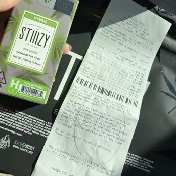 STIIIZY - Mission - Reciept of purchase - Cannabis Clinics Near Me - San Francisco, California STIIIZY - Mission - Reciept of purchase - Cannabis Clinics Near Me - San Francisco, California
