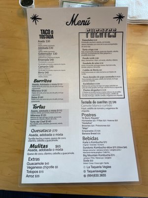 Menu photo 1 La Taqueria Vegiee Tijuana, BCN