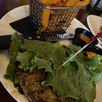 The Hangry Bison - "Lettuce wrap" on a Turkey burger.... Not worth the $12 - New American Near Me - Winter Park, Florida