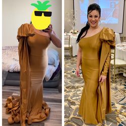 One Hour Alterations - Hoang was able to alter the entire length of my evening gown along with the sash.