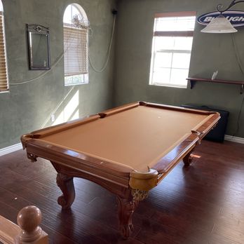 Brothers Pool Table services - Professional pool table refelting service completed in Victorville, CA  Clean smooth finish. - Pool & Billiards Near Me - Fontana, California