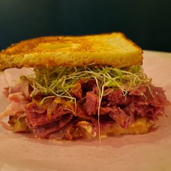 Beach Hut Deli - High Tide with alfalfa sprouts added, 3" small or half a sandwich
