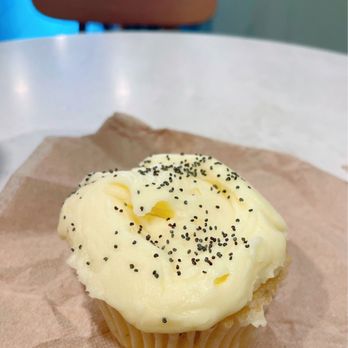 SusieCakes - Laurel Village - A little smushed bc I accidentally dropped the bag. Still good. Lemon Poppyseed Cupcake. - Bakeries Near Me - San Francisco, California SusieCakes - Laurel Village - A little smushed bc I accidentally dropped the bag. Still good. Lemon Poppyseed Cupcake. - Bakeries Near Me - San Francisco, California