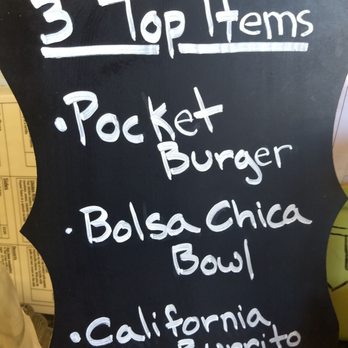 Pocket Burger Shack - If you don't know what to get, go with any of those. - Burgers Near Me - Sunset Beach, California