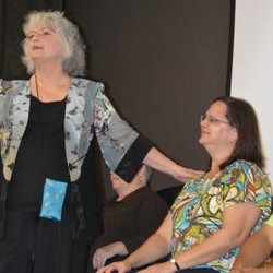 Chinese Medicine Works - Mari at acupuncture demonstration / lecture for Medical Assistants of Virginia class of 2014