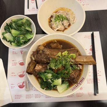 Mian - Spicy Beef Rib Noodle Spicy wontons Bokchoy - Noodles Near Me - Costa Mesa, California Mian - Spicy Beef Rib Noodle Spicy wontons Bokchoy - Noodles Near Me - Costa Mesa, California
