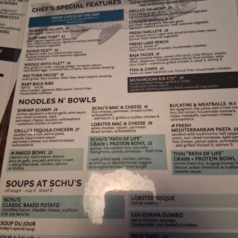 Schu's Grill & Bar - Menu - American Near Me - St. Joseph, Michigan Schu's Grill & Bar - Menu - American Near Me - St. Joseph, Michigan