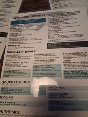 Menu photo 1 Schu's Grill & Bar St. Joseph, MI Menu photo 1 Schu's Grill & Bar St. Joseph, MI