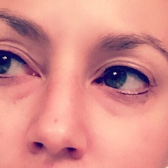Pretty Please Studio - The morning after my first session. My eyes were still pretty swollen, icing helped! The next morning I was back to normal:) - Permanent Makeup Near Me - San Ramon, California