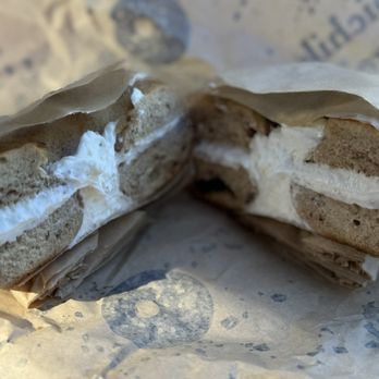 Boichik Bagels - Toasted cinnamon raisin bagel with cream cheese - Bagels Near Me - Larkspur, California Boichik Bagels - Toasted cinnamon raisin bagel with cream cheese - Bagels Near Me - Larkspur, California