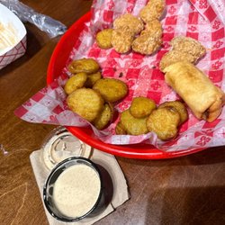 Corn nuggets, fried pickles, southwest rolls... GET THE STRUT SAUCE!!!