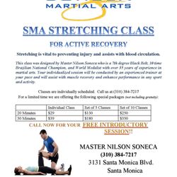 Soneca Martial Arts - Now offering stretching classes. It works!