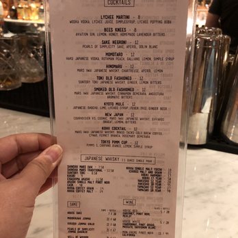 DOMU - Dr. Phillips - Cocktail menu - Ramen Near Me - Orlando, Florida