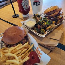 Smashburger - Double BBQ Bacon Cheddar and Smoked Brisket Bacon