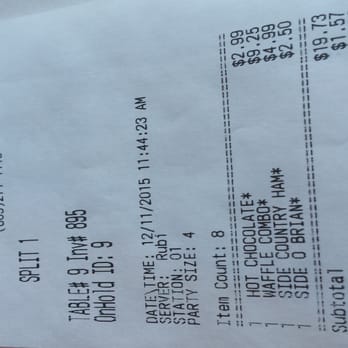 The Best Breakfast Cafe - This place is quick to charge  i wanted to substitute bacon for a side of ham. $5 for substituting?? You serious? - American Near Me - Oxnard, California