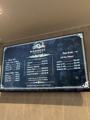 Menu photo 6 Madness Buffet Pompano Beach, FL