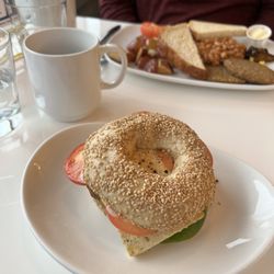 The Lafayette Place - Ruby bagel breakfast sandwich, highly recommend!