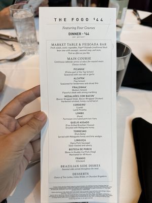 Menu photo 7 Fogo de Chão Plano, TX