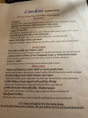 Menu photo 1 Limani Seafood Grill Westfield, NJ