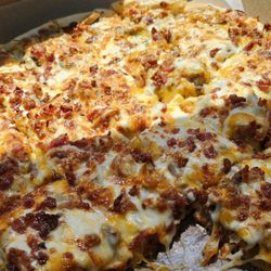 Godfather's Pizza Express - Cheeseburger Pizza with mushrooms!