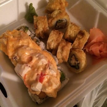 Sushi Katana - On the left is the big h roll. On the right is the Casey roll - Sushi Bars Near Me - Orlando, Florida