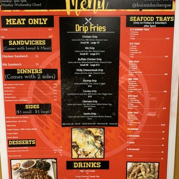 Burnin Barber-Que And More - Soul Food Near Me - Tampa, Florida