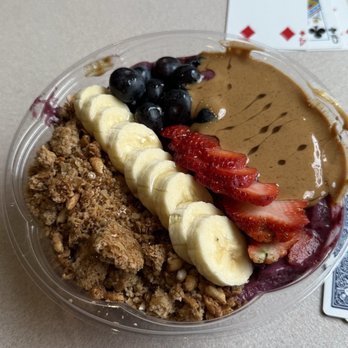 Juniper Kitchen - OG acai bowl, sub coconut with peanut butter - Juice Bars & Smoothies Near Me - Dover, New Hampshire