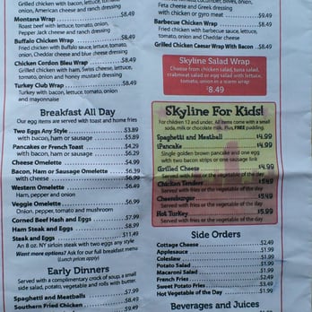 Skyline Diner - Page 3 menu - Breakfast & Brunch Near Me - Rensselaer, New York Skyline Diner - Page 3 menu - Breakfast & Brunch Near Me - Rensselaer, New York