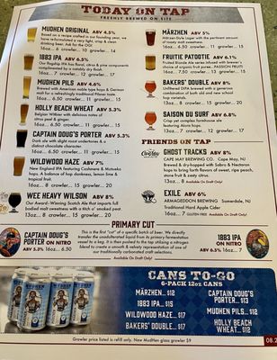 Menu photo 8 MudHen Brewing Company Wildwood, NJ Menu photo 8 MudHen Brewing Company Wildwood, NJ