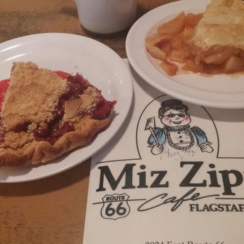 Miz Zip's - Dutch Cherry and Apple pie with a "cuppa regular" - American Near Me - Flagstaff, Arizona